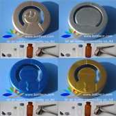 custom 20mm aluminium crimp vial seal cap closure